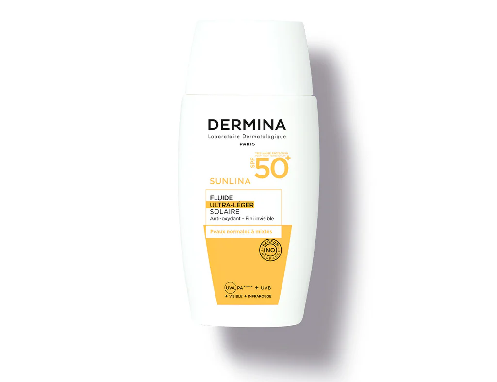 DERMINA SUNLINA FLUID ULTRA LEGER SPF50 X 50 ML - Image 1