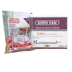 SERINGUE INSULINE DISPOVANE 0.5 ML 50 GRADUATIONS