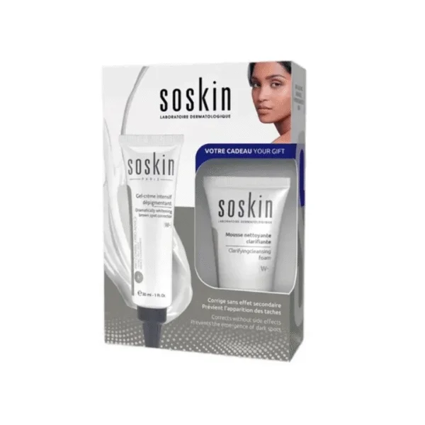 SOSKIN GEL DEPIGMENTANT W 30 ML + MOUSE NETTOYANTE