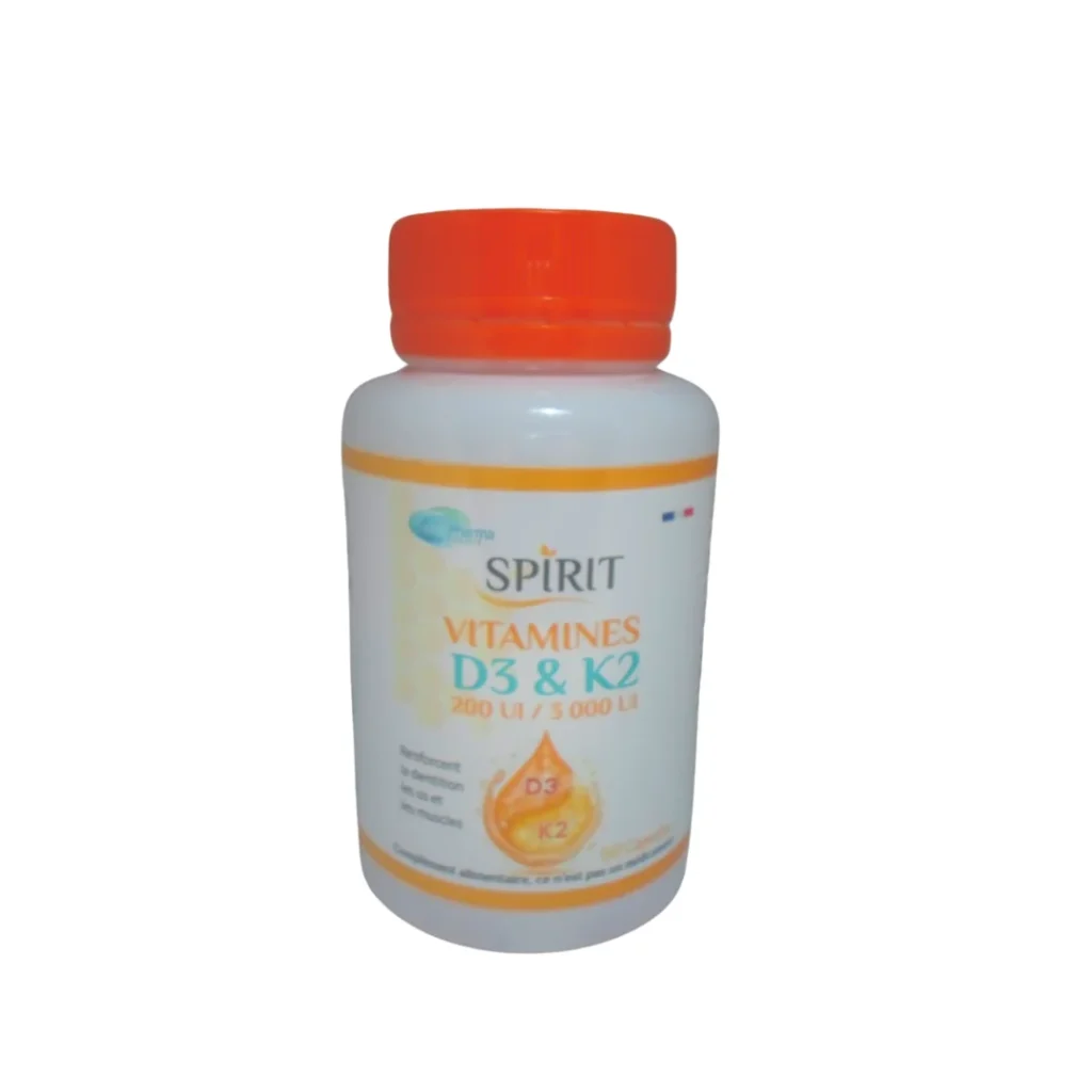 VITAMINE D3 + K2 X 60 GELULES 250 MG SPIRIT
