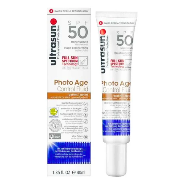 ULTRASUN PHOTO AGE CONTROL FLUIDE TEINTE SPF50 40ML