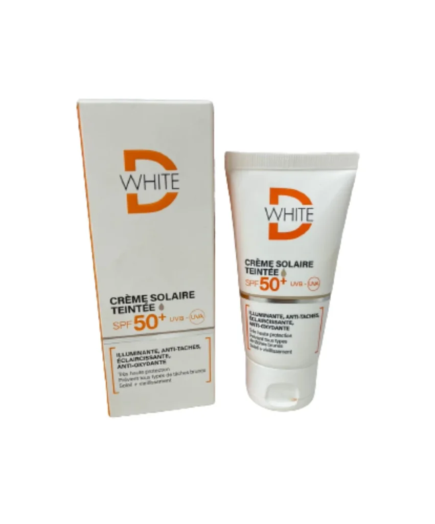 DWHITE CREME SOLAIRE TEINTE CLAIRE SPF 50+ 50 ML
