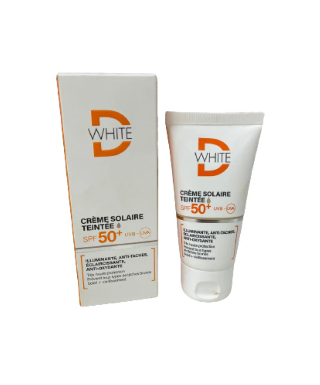 DWHITE CREME SOLAIRE TEINTÉ CLAIRE SPF 50+ 50 ML - Image 1