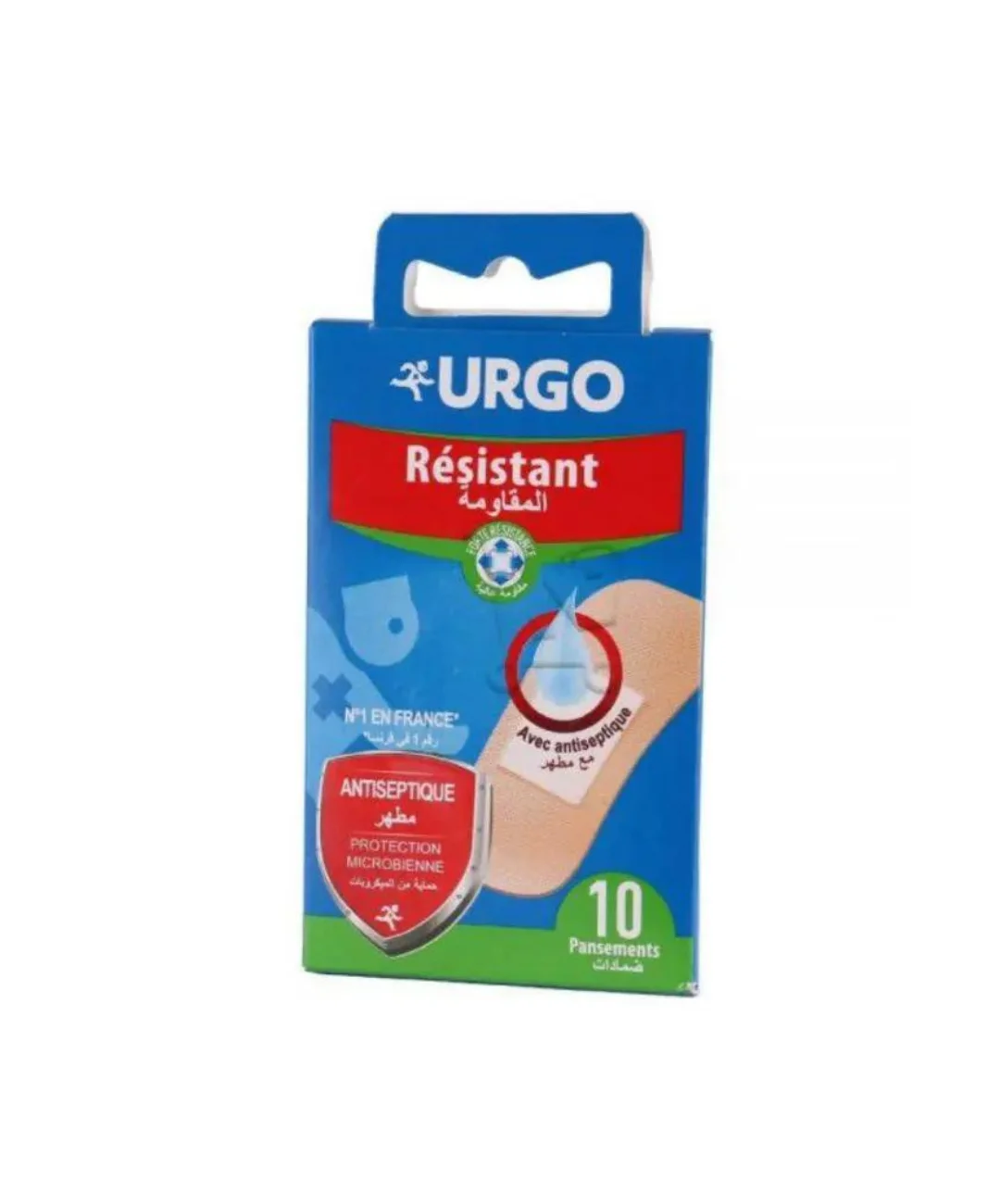 URGO RESISTANT X 10 PANSEMENTS - Image 1