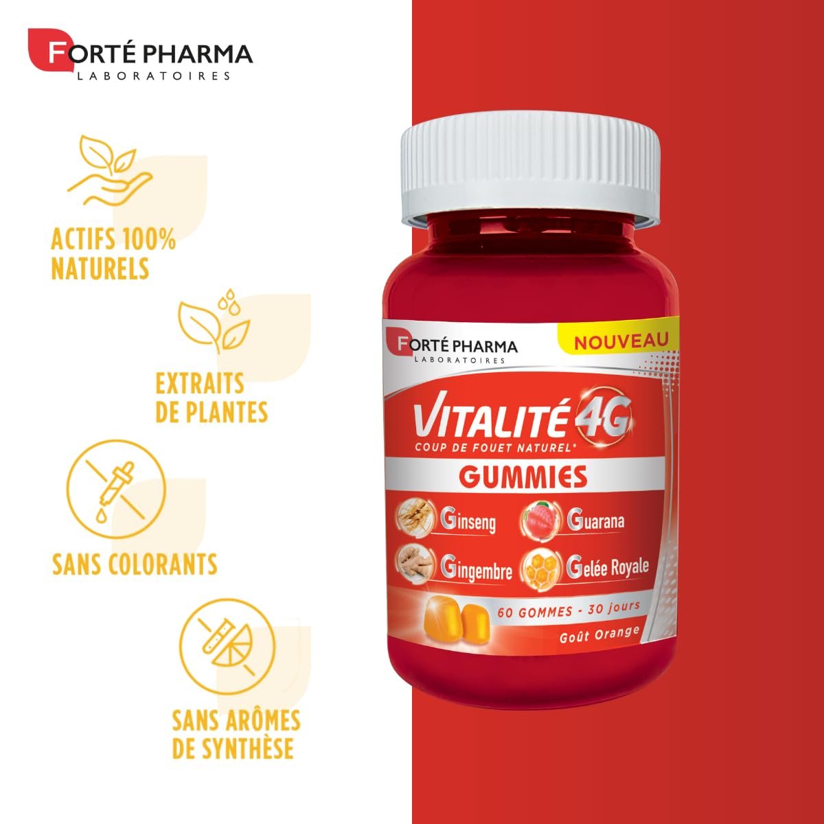 VITALITE 4G GUMMES FORTE PHARMA - Image 1
