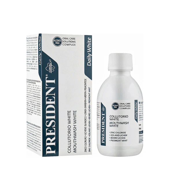 BAIN DE BOUCHE PRESIDENT WHITE 200 ML