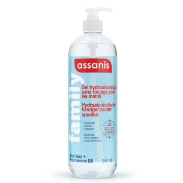 GEL MAIN ANTI BACTERIEN HYDRO ALCOLIQUE 1L ASSANIS