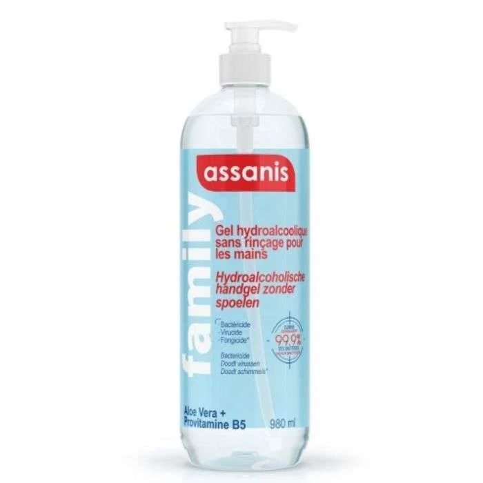 GEL MAIN ANTI BACTERIEN HYDRO ALCOLIQUE 1L ASSANIS - Image 1