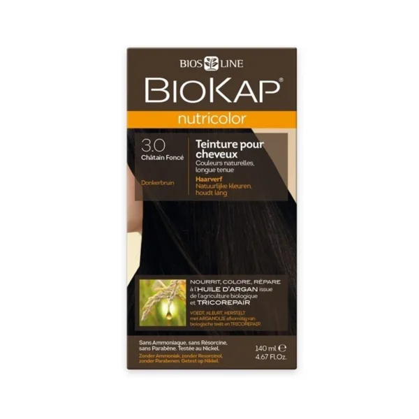 BIOKAP NUTRICOLOR 3.0 (140 ML) CHATAIN FONCÉ