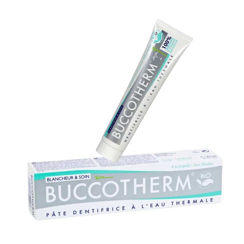 BUCCOTHERM DENT BLANCHEUR & SOIN 75 ML GOUT MENTHE - Image 1