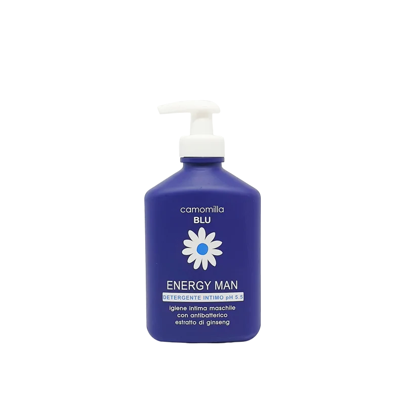 CAMOMILLA BLU HYGIENNE INTIME ENERGY MAN 300 ML PH 5.5 + TROUSSE + SERVIETTE - Image 1