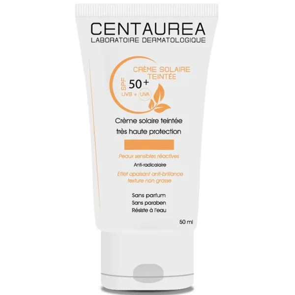 CENTAUREA CREME SOLAIRE TEINTÉ CLAIRE SPF50+ 50 ML