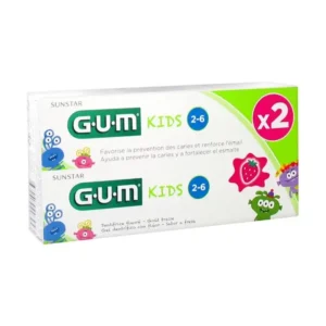 DENTIFRICE GUM KIDS  2-6 ANS 3000 DUO PACK