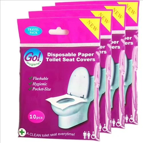 COUVERTURE DE SIEGE DE TOILETTE JETABLE X 10