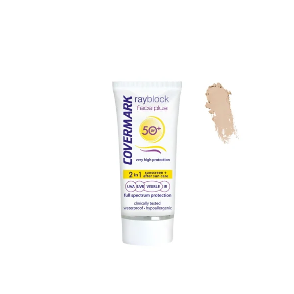 COVERMARK RAYBLOCK FACE PLUS SPF50+ NORMAL TEINTTE SPF 50+ 2 EN1 50ML