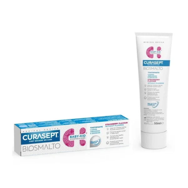 DENTIFRICE CURASEPT BIOSMALTO KIDS 6M- 6 ANS SANS FLUOR