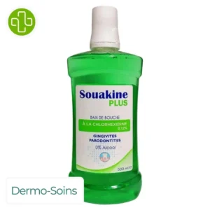 SOUAKINE BAIN DE BOUCHE PLUS VERT CHLOROXIDINE 500 ML