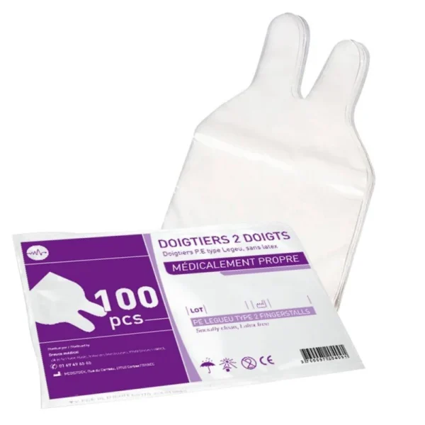 DOIGTIER JETABLES A 2 DOIGTS (COMED)