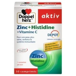 AKTIV ZINC HISTIDINE + VITAMINE C X 30 COMP DOPPEL HERZ
