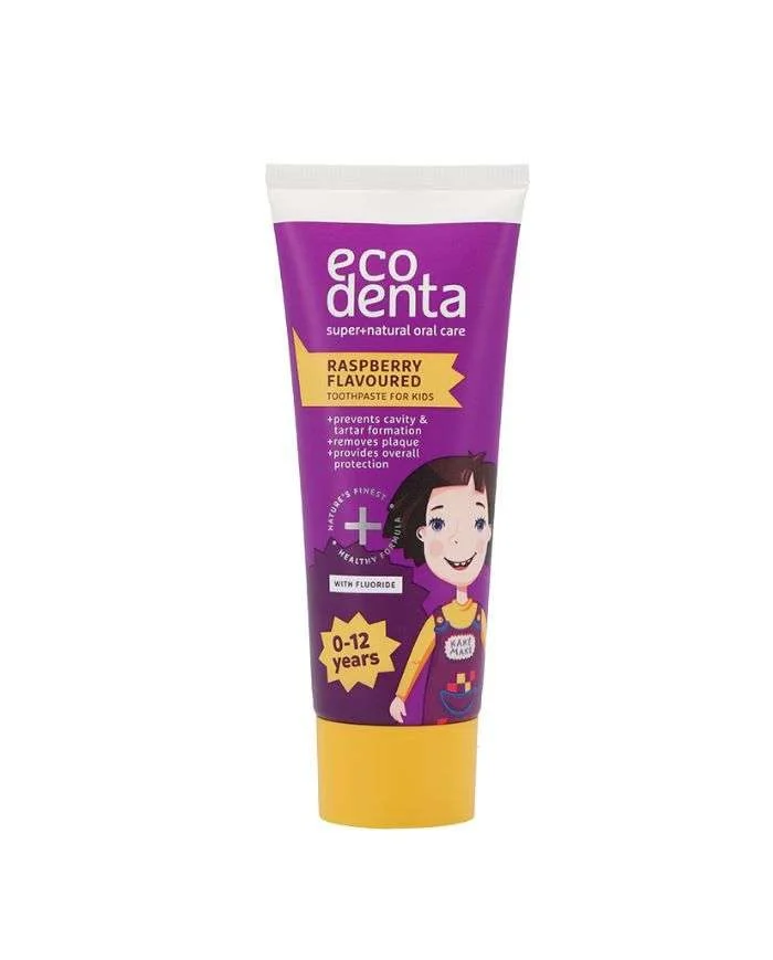 ECODENTA ENFANT 0-12 ANS AVEC FLUOR GOUT FROMBOISE - Image 1