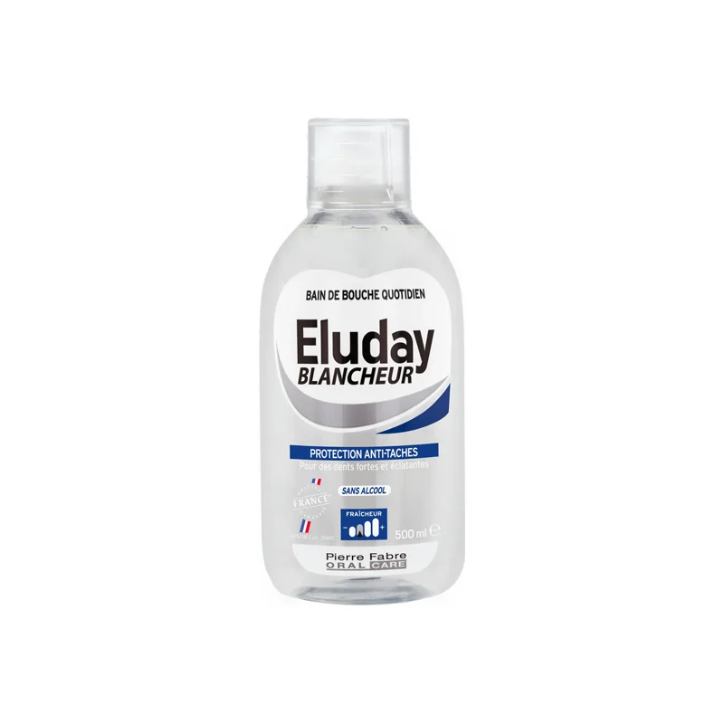 BAIN DE BOUCHE ELGYDIUM ELUDAY BLANCHEUR QUOTIDIEN 500 ML - Image 1