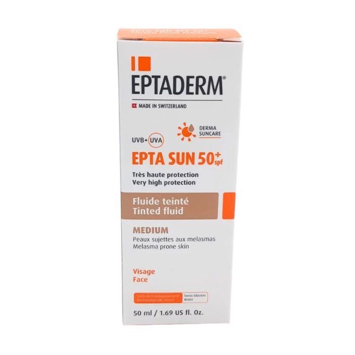 EPTA SUN 50+ FLUIDE TEINTEE MEDIUM 40 ML - Image 1