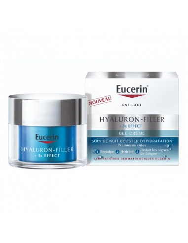 EUCERIN HYALURON FILLER GEL CREME MOISTURE BOOSTER NUIT 30 ML