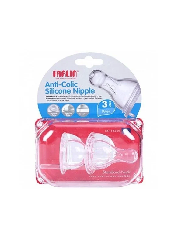 FAR TETINE EN SILOCONE 9M+ ANTI COLIC SIMPLE