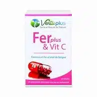 FER+ VITAMINE C X 30 GELULES VERTUPLUS