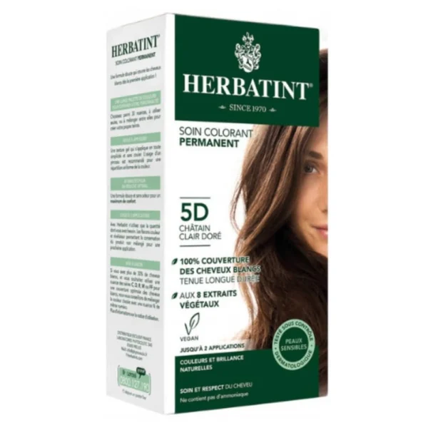 HERBATIN COLORATION 5 D CHATAIN CLAIRE DORE