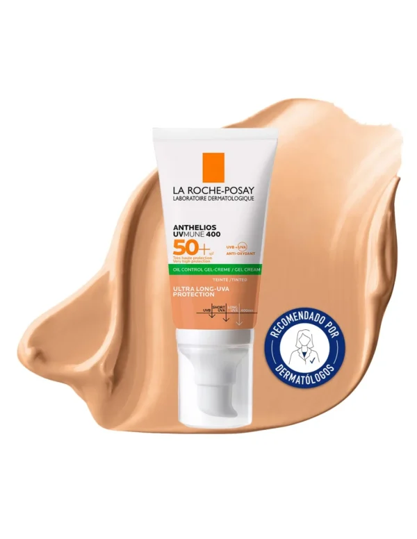 ANTHELIOS ECRAN SPF 50+ GEL UV MUNE 400 MATIFIANTE TEINTE 50+ PG
