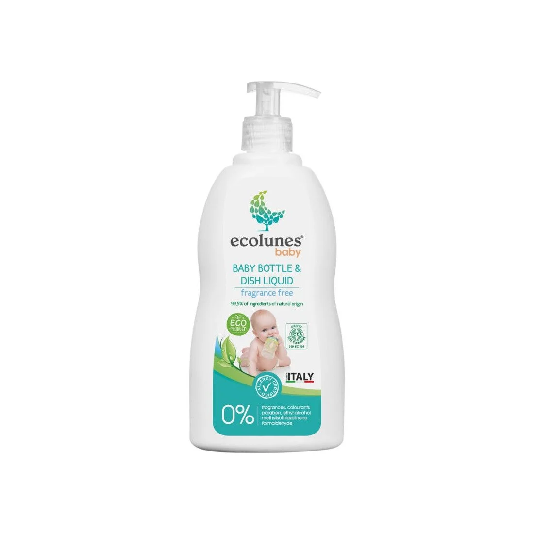 LIQUIDE LAVAGE BIBERON ECOLOGIQUE ET HYPOAL 500 ML ECOLUNES - Image 1