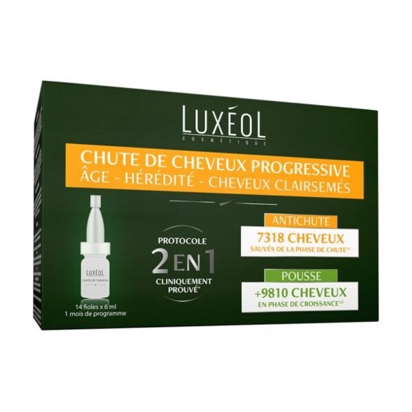 LUXÉOL CHUTE DE CHEVEUX PROGRESSIVE 2 EN 1