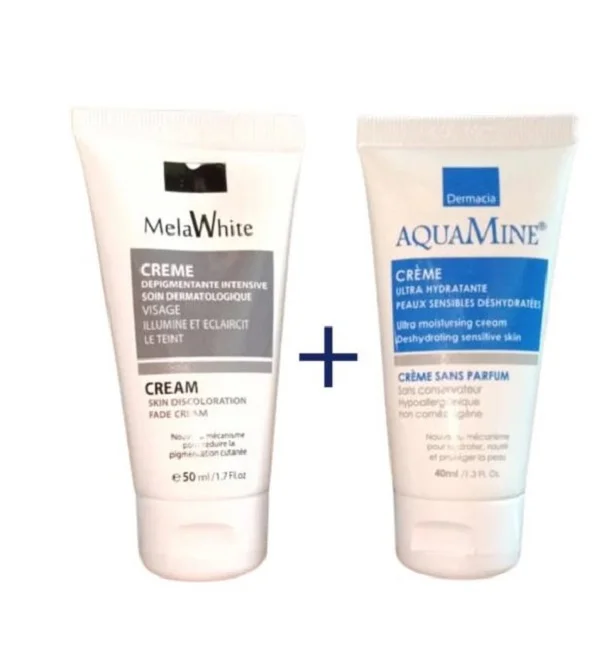 MELAWHITE CREME DIPEGMENTANTE 50 ML + AQUAMINE