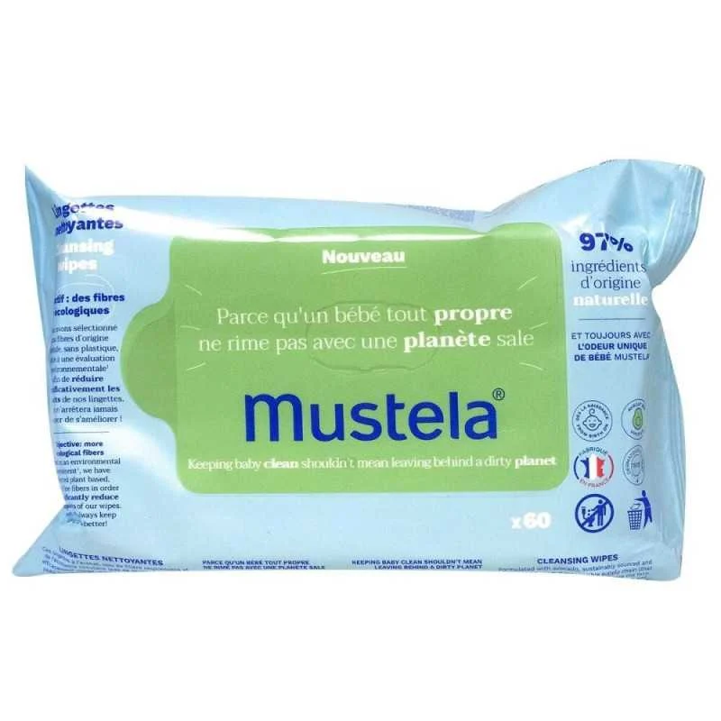 MUSTELA LINGETTES PN NETTOYANTES X 60 UNITES - Image 1