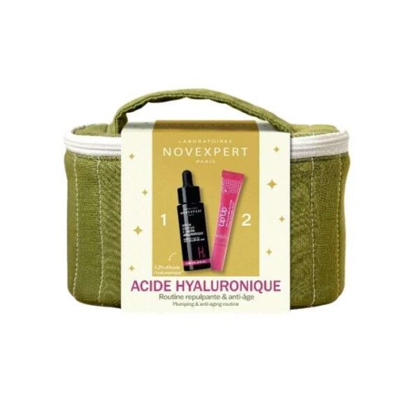 NOVEXPERT SERUM BOOSTER A L'ACIDE HYALYRONIQUE (BOOSTER+LIP U)TROUSSE VERTE