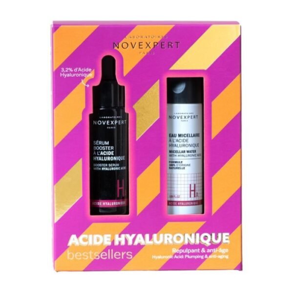 NOVEXPERT SERUM BOOSTER A L'ACIDE HYALURONIQUE  + EAU MICELLAIRE