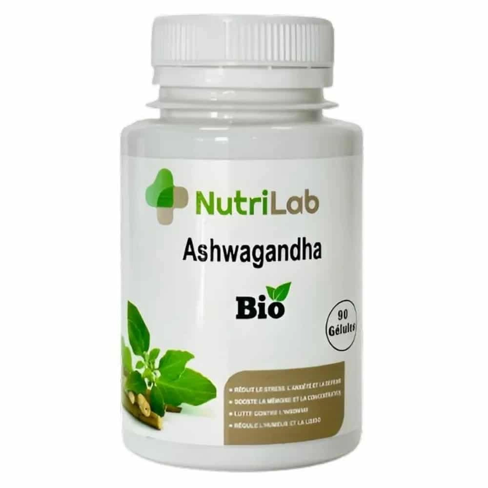 ASHWAGANDA BIO 90 GELULES NUTRILAB - Image 1
