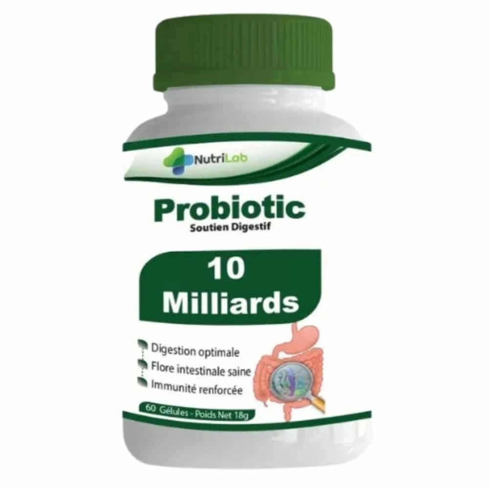 PROBIOTIC 60 GELULES 10 MILLIARDS NUTRILAB - Image 1