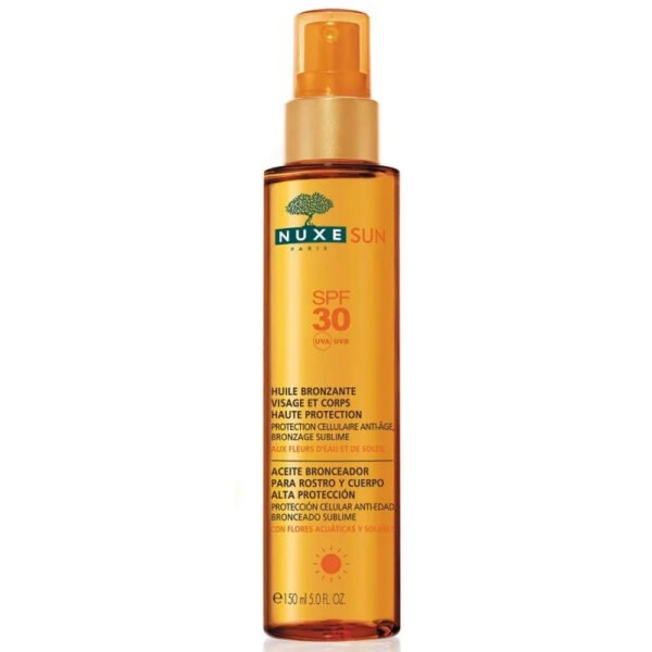 NUXE SUN ECRAN HUILE BRONZANTE SPF 30 VISAGE & CORPS 150 ML