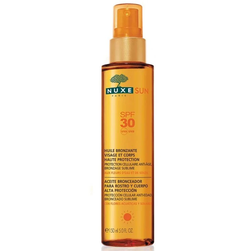 NUXE SUN ECRAN HUILE BRONZANTE SPF 30 VISAGE & CORPS 150 ML - Image 1