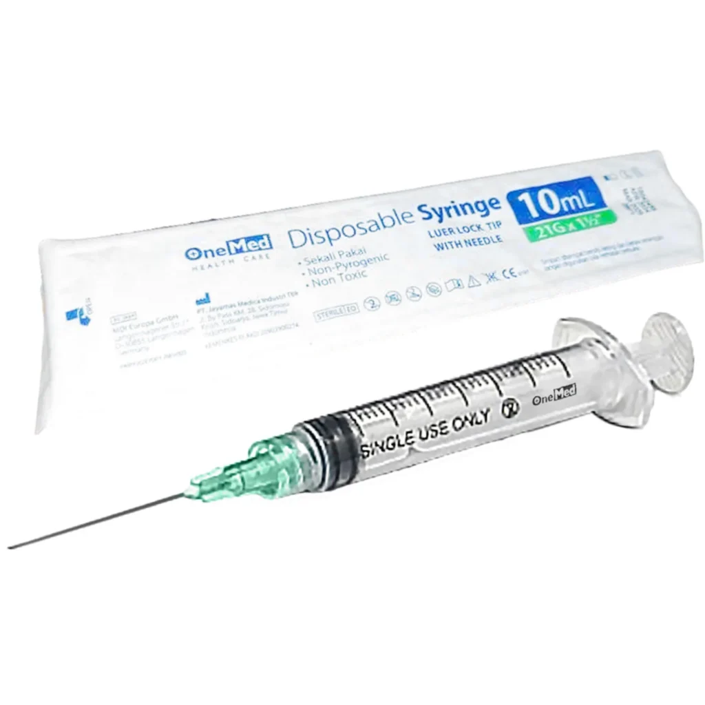 SERINGUE DISPOSABLE 10 CC / 21 G MEDICARE