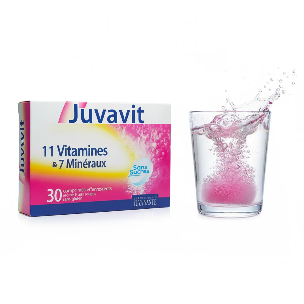 JUVAVIT 30 COMPRIMES EFFERVESCENT VITAMINE ET 7 MINERAUX - Image 1