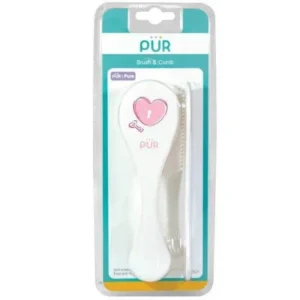 PUR BROSSE ET PEIGNE BEBE ROSE