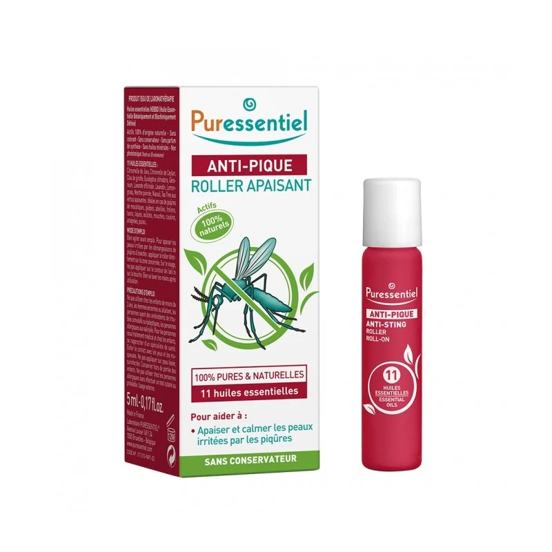 PURESSENTIEL ANTI PIQUE ROLLER APAISSANT 11 HE 5 ML - Image 1