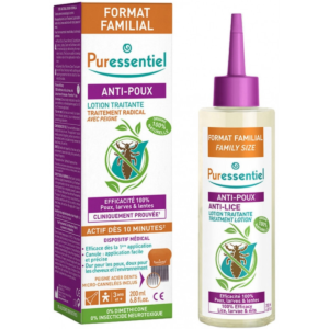 PURESSENTIEL ANTI POUX LOTION + PEIGNE TRAITEMENT 10 MINI 100 ML