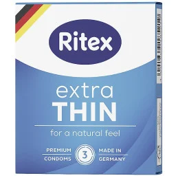 PRESERVATIFS RITEX EXTRA THIN FOR A NATURAL FEELING X 3
