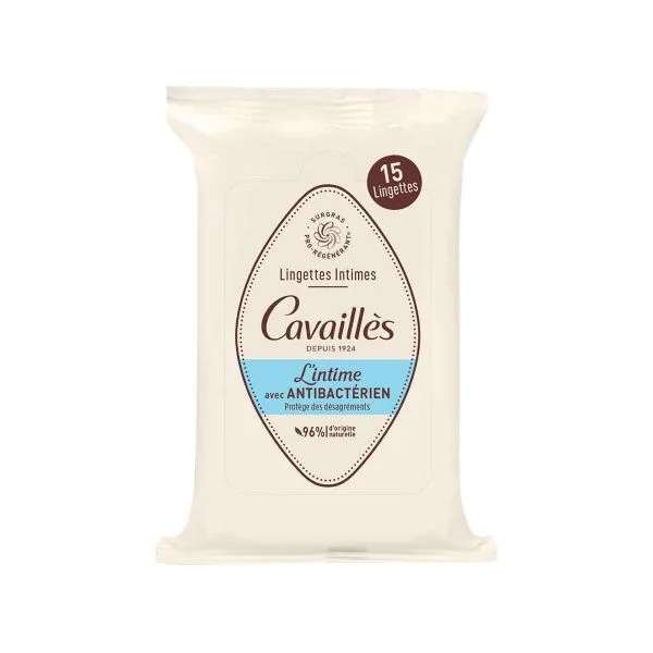 ROGE CAVAILLES LINGETTES ANTI BACTIRIENE 15 U