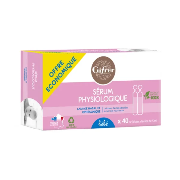 SERUM PHYSIOLOGICA 5 ML X 40 GIFRER