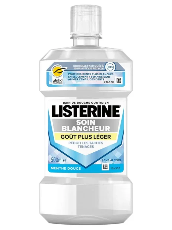 LISTERINE BAIN DE BOUCHE BLANCHEUR 500 ML